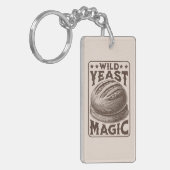 ワイルド酵母魔法ソース生地パンベーキング愛好家 キーホルダー (正面左)