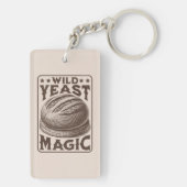 ワイルド酵母魔法ソース生地パンベーキング愛好家 キーホルダー (裏面)