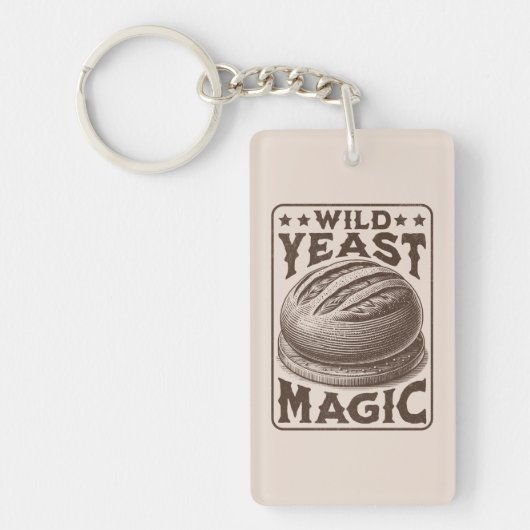 ワイルド酵母魔法ソース生地パンベーキング愛好家 キーホルダー (正面)