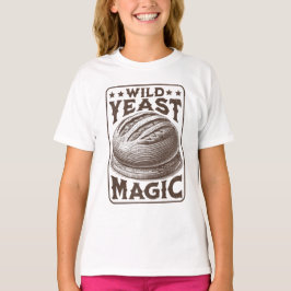 ワイルド酵母魔法ソース生地パンベーキング愛好家 Tシャツ