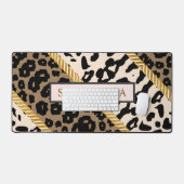 ワイルド金ゴールドミニマルカスタムリスト デスクマット (キーボード&マウス)