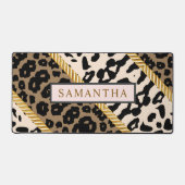 ワイルド金ゴールドミニマルカスタムリスト デスクマット (正面)