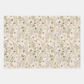 ワイルド開花パターン ラッピングペーパーシート (正面3)