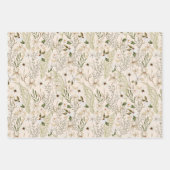 ワイルド開花パターン ラッピングペーパーシート (正面2)