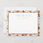 ワイルド開花素朴フローラサンキューカード サンキューカード (正面)