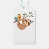 ワイルド1歳の誕生日パーティーお願いありがとうラベル ギフトタグ (裏面)