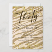 ワイルド30th誕生日招待状 招待状 (正面)