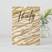 ワイルド30th誕生日招待状 招待状 (スタンド正面)