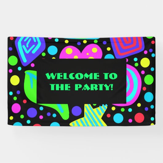 ワイルド80年代パーティー 横断幕 (横)