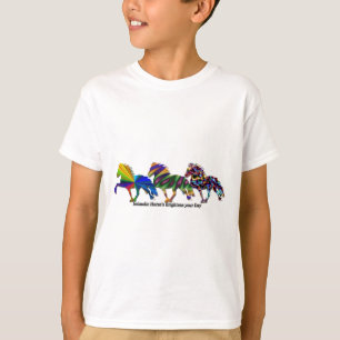 ワイルド・アイスランド馬 Tシャツ