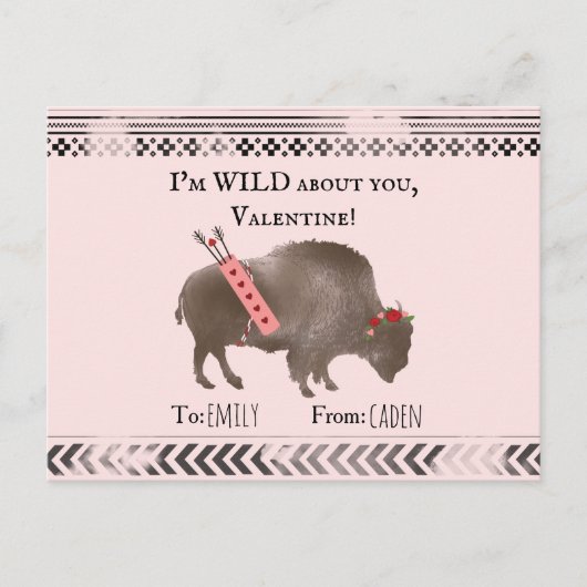 『ワイルド・アウト・ユー・バレンタイン・バソン・バッファロー・キュピッド』 ポストカード (正面)