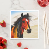 ワイルド・アット・ハート – 元気いっぱいの西部のピント・ポニー スタンダードランチョンナプキン (インサイチュ)