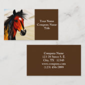 ワイルド・アット・ハート – 元気いっぱいの西部のピント・ポニー 名刺 (正面/裏面)