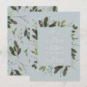 ワイルド アンド グリーン メニュー カード (正面/裏面)