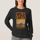 ワイルド・アース・ゾウ保護長袖シャツ Tシャツ (正面)