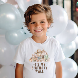 ワイルド・ウェスト・カウボーイ誕生日だよみんな! Tシャツ