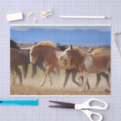 ワイルド·ウエスタン·ホース·バッキング 薄葉紙 (クラフト)