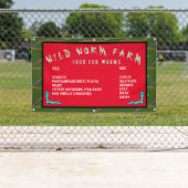 ワイルド·ウォーム·ファー食べ物を与えムの指示バナー 横断幕 (インサイチュ)