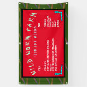 ワイルド·ウォーム·ファー食べ物を与えムの指示バナー 横断幕 (縦)