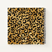 ワイルド＆エキゾチック レオパード プリント ゲストブック ノートブック (裏面)