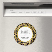 ワイルド＆エキゾチック レオパード プリント パターン ブライズメイド マグネット (インサイチュ (食洗機))