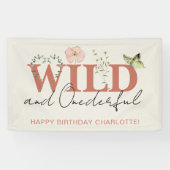 ワイルド&オネダーフルテラコッタガール1st誕生日 横断幕 (横)