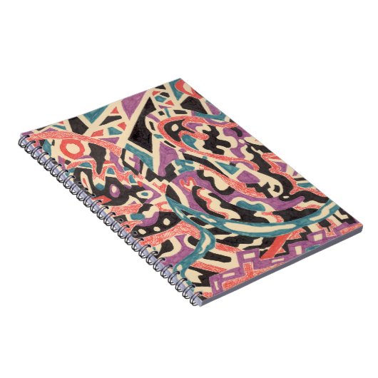 "ワイルド"オリジナル抽象芸術 ノートブック (右側)