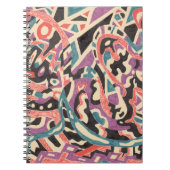 "ワイルド"オリジナル抽象芸術 ノートブック (正面)