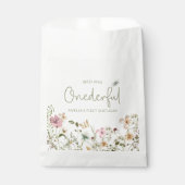 ワイルド&オンダーフルワイルドフラワー1st誕生日パーティー フェイバーバッグ (正面)