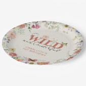 ワイルド&オンダーフル押し花ガール1st誕生日 ペーパープレート (アングル)