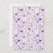 ワイルド&オンダーフル野草蝶1日誕生日 招待状 (裏面)