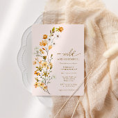 ワイルド&オンダーフルWildflower Girl 1st誕生日 招待状