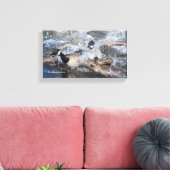 ワイルド(カナダ)ガチョウの追跡:パイパーの唾の唾 キャンバスプリント (インサイチュ (リビング))