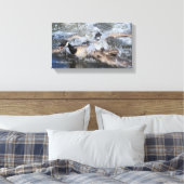 ワイルド(カナダ)ガチョウの追跡:パイパーの唾の唾 キャンバスプリント (インサイチュ (寝室))