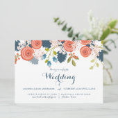 ワイルド ガーデン フラワーの結婚式の招待状 招待状 (スタンド正面)