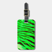ワイルド&グ鮮やかリーンタイガーストライプズ ラゲッジタグ (正面縦)