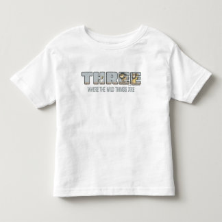 ワイルド・シングスがいる場所で3歳の誕生日を トドラーTシャツ