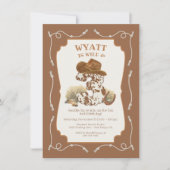 ワイルド&スリーウェストカウボーイバースデーパーティー 招待状 (正面)