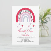 ワイルド&スリーピンクレインボーガールズバースデーパーティー 招待状 (スタンド正面)