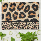 ワイルド・ヒョウ キッチンタオル (折り畳み)