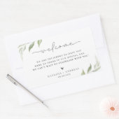 ワイルド フォレスト ウェルカム レクタングラー ステッカー (封筒)