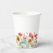 ワイルド フラワーズ ミックス＆マッチ 紙コップ (裏面)