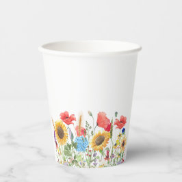 ワイルド フラワーズ ミックス&マッチ 紙コップ