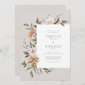 ワイルド フラワーズ 招待状 (正面/裏面)