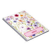 ワイルド フラワー ピンク ブルー 春 フラワーデザイン ジャーナル (右側)