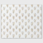 ワイルド フラワー フローラル ラッピングペーパー (フラット)