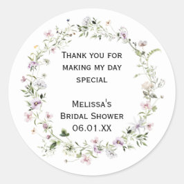 ワイルド フラワー ブルームズ パーソナライズ ステッカー