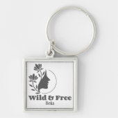 ワイルド&フリー – パーソナライズされた離婚独身の キーホルダー (正面)