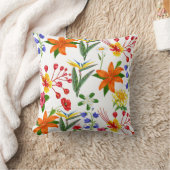 ワイルド フローラル クッション (ブランケット)