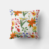ワイルド フローラル クッション (裏面)